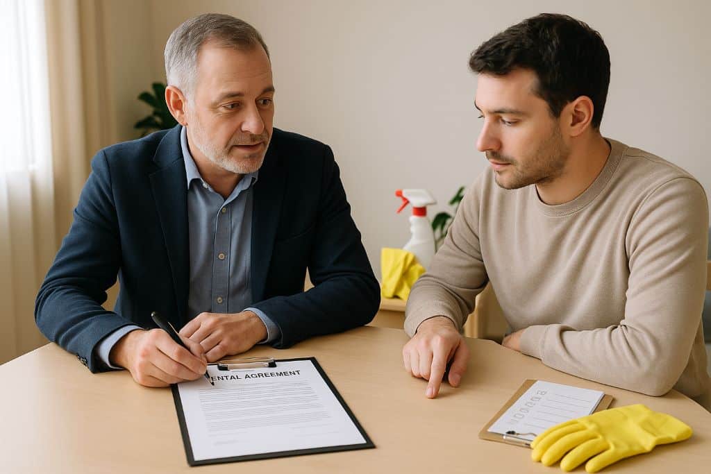 landlord tenant rental agreement cleaning checklist