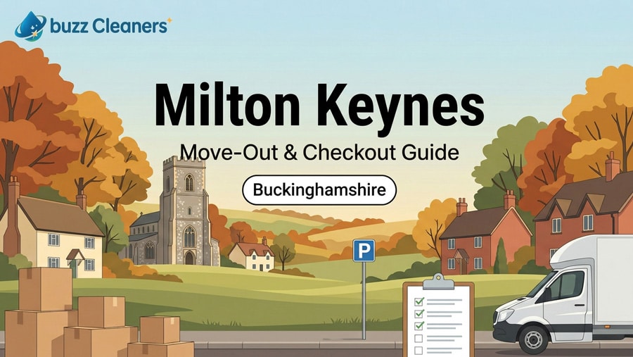 Move-out and end-of-tenancy cleaning guide for Milton Keynes tenants preparing for checkout
